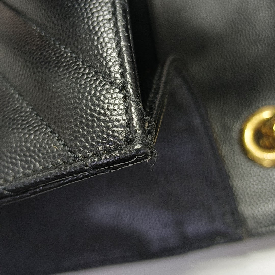 MONOGRAM Large Chevron Calfskin Black