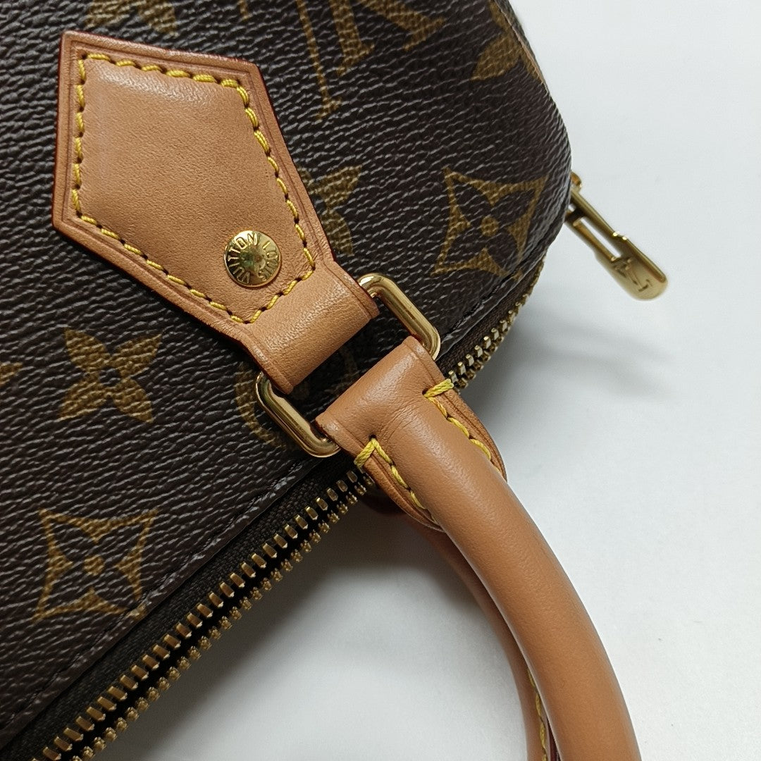 SPEEDY 20 Monogram Coated Canvas Brown