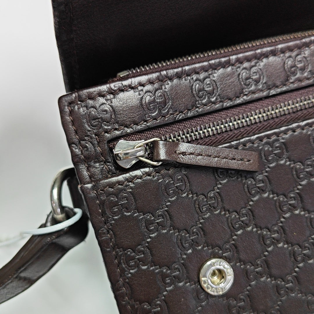 Ligne Shima Monogram Calfskin Brown