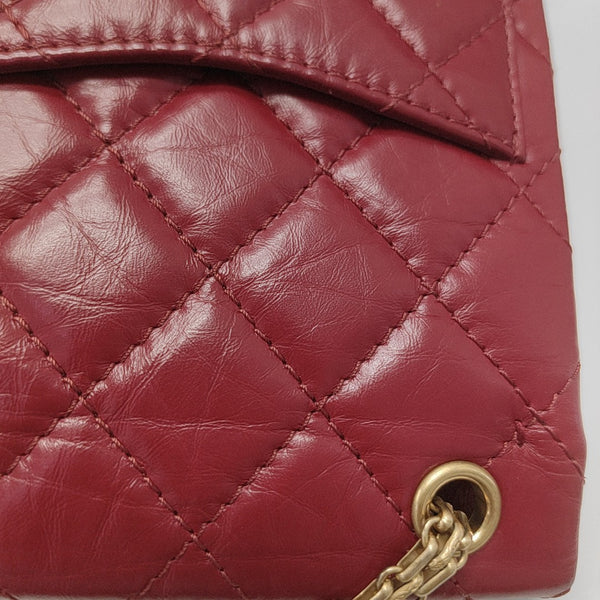 2.55 Quilted Vintage Calf Red