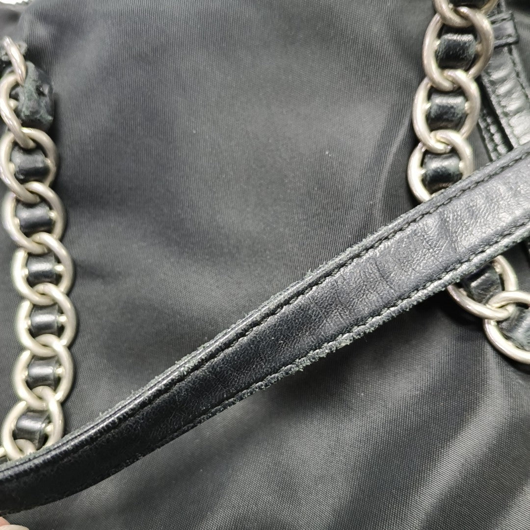 Nylon Shoulder Bag Black
