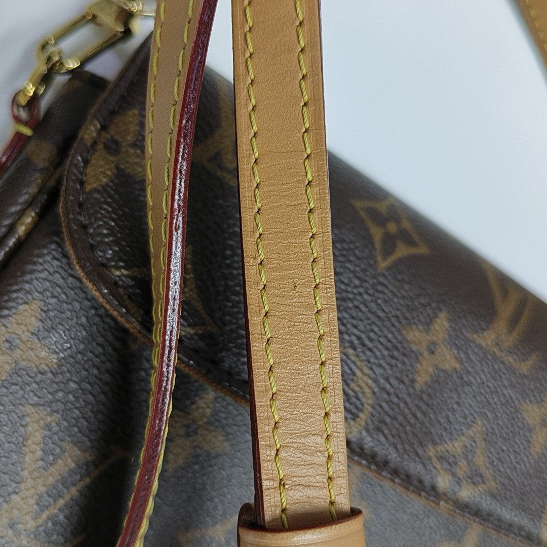 IVY Monogram Coated Canvas Brown