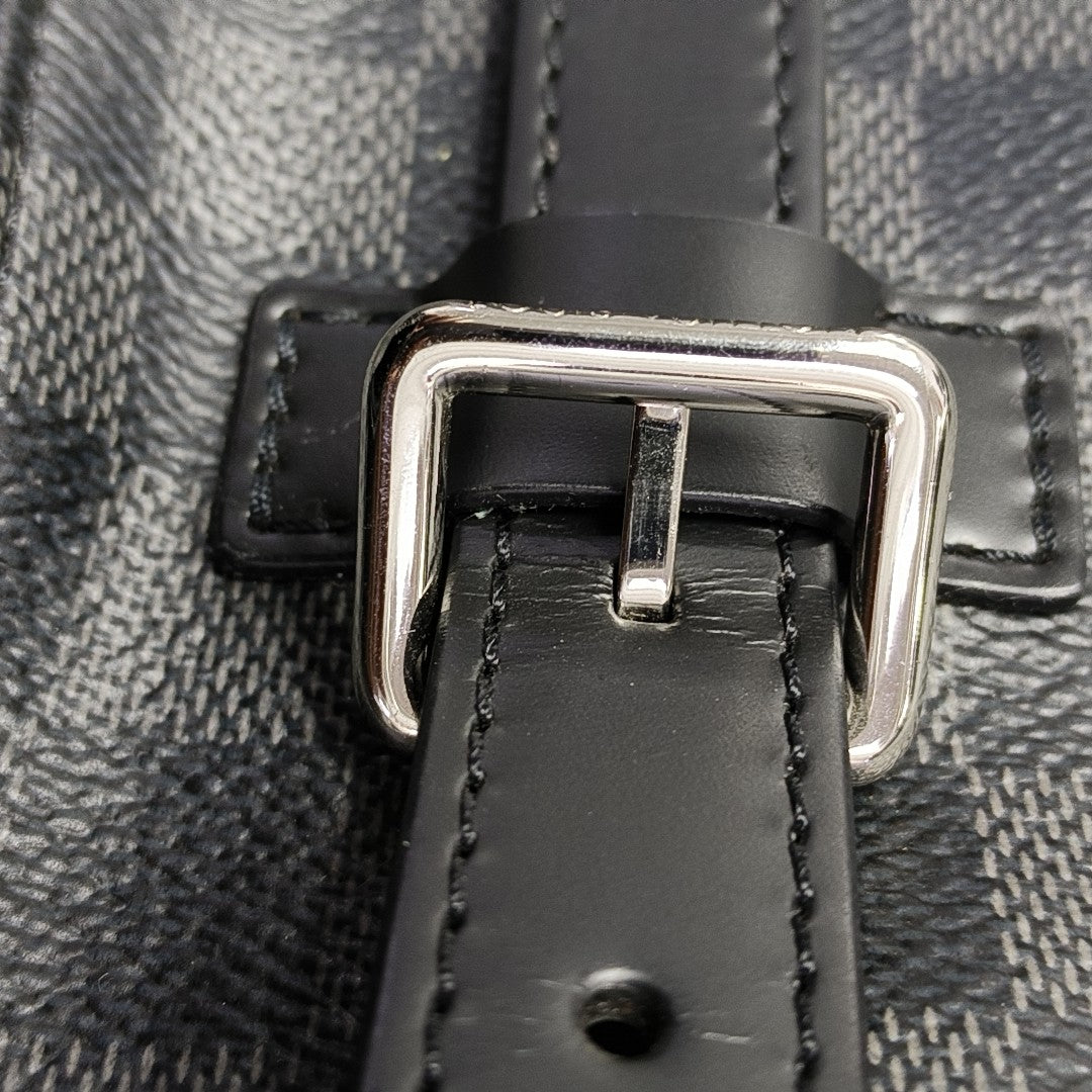 CHRISTOPHER MM Damier Graphite Coated Canvas Gray