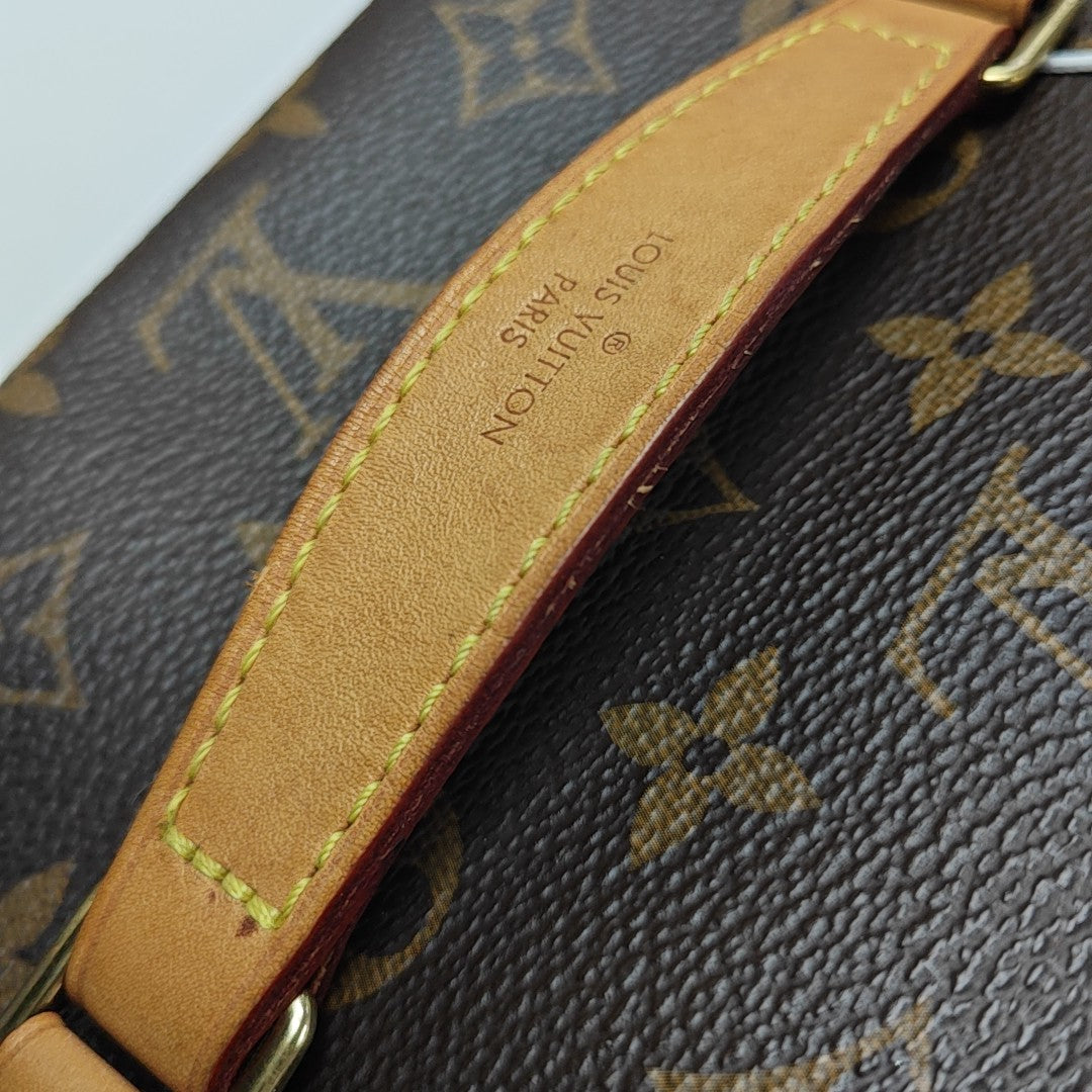 NICE BB Monogram Coated Canvas Brown
