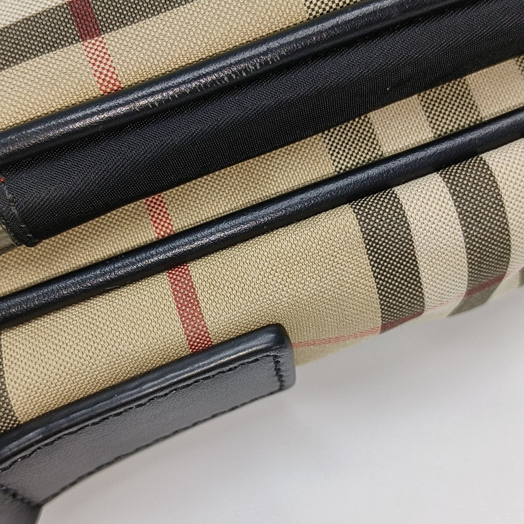 Fabric Shoulder Bag Brown