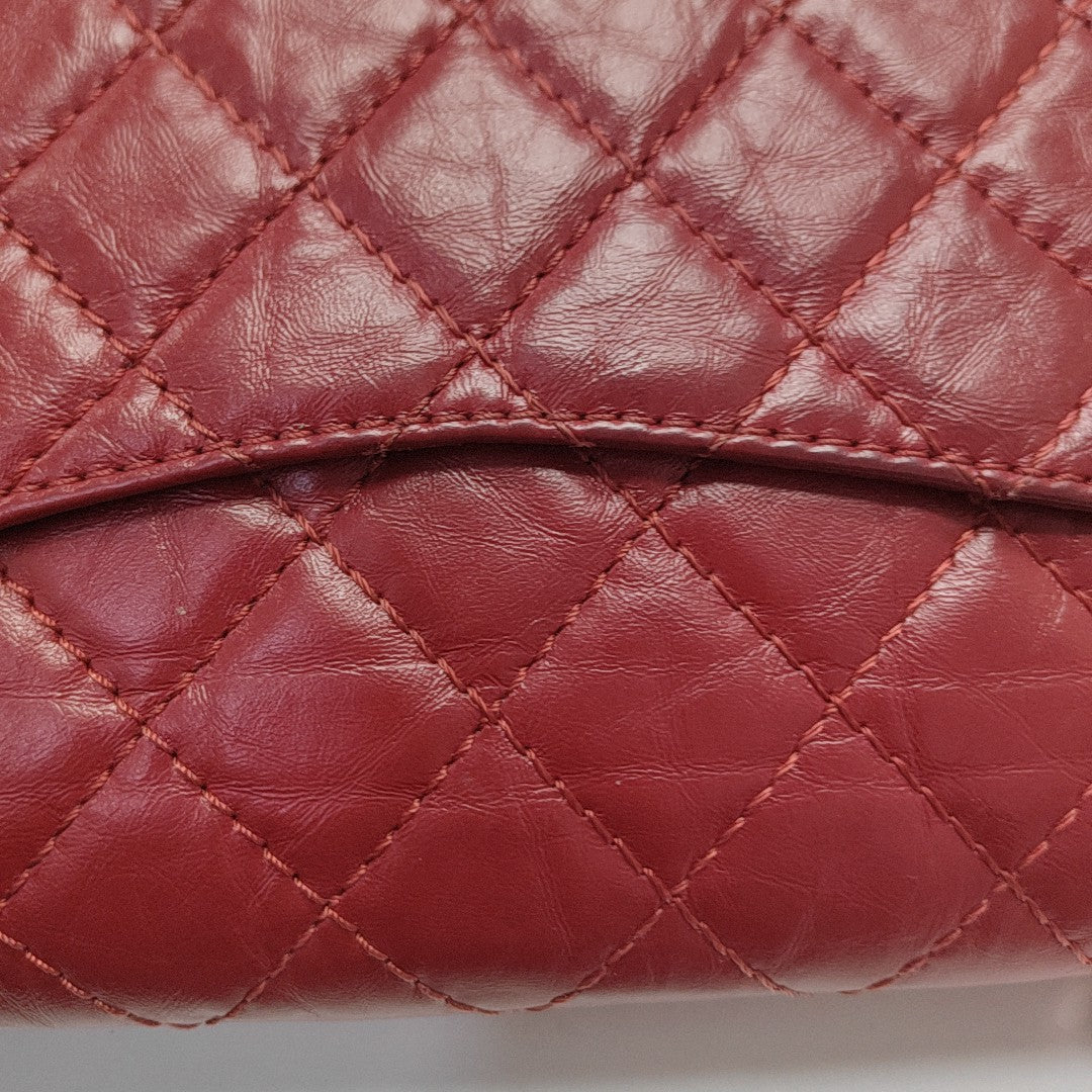 2.55 225 (small) Quilted Calfskin Red