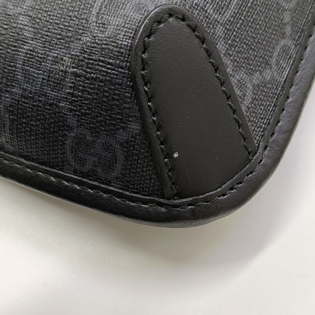 Monogram Coated Canvas Shoulder Bag Gray