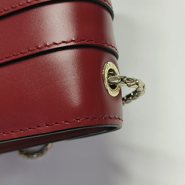 SERPENTI FOREVER Small Calfskin Red