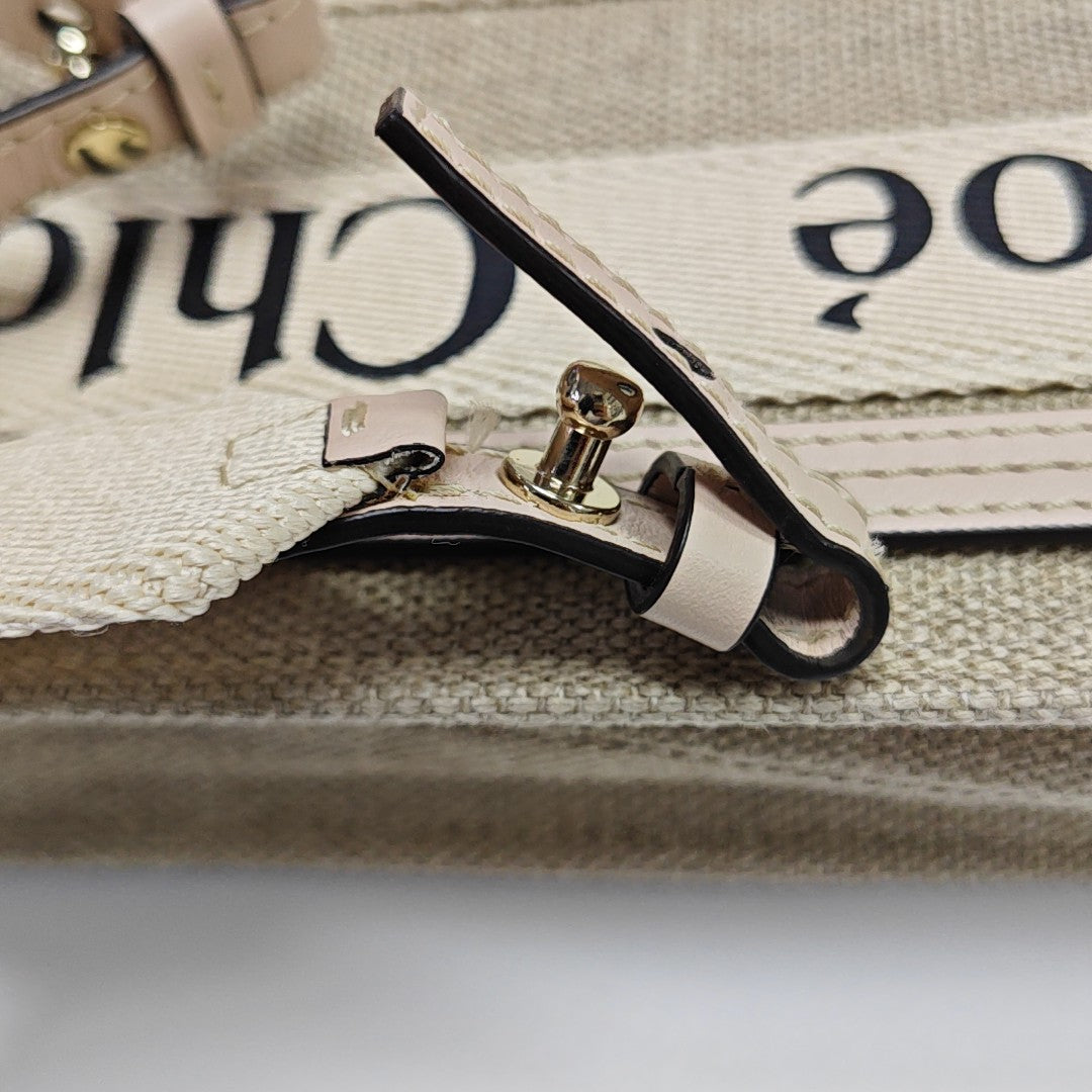 Authenticated pre-owned  Woody Fabric Beige - Shoulder Bag at Looply