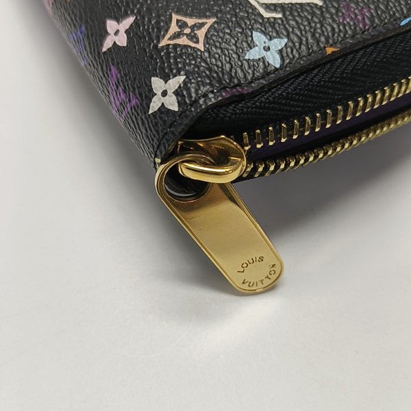 LV × TM ZIPPY Monogram Coated Canvas Black Wallet
