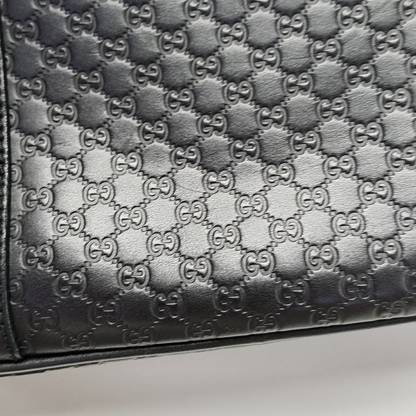 Microguccissima Monogram Calfskin Black