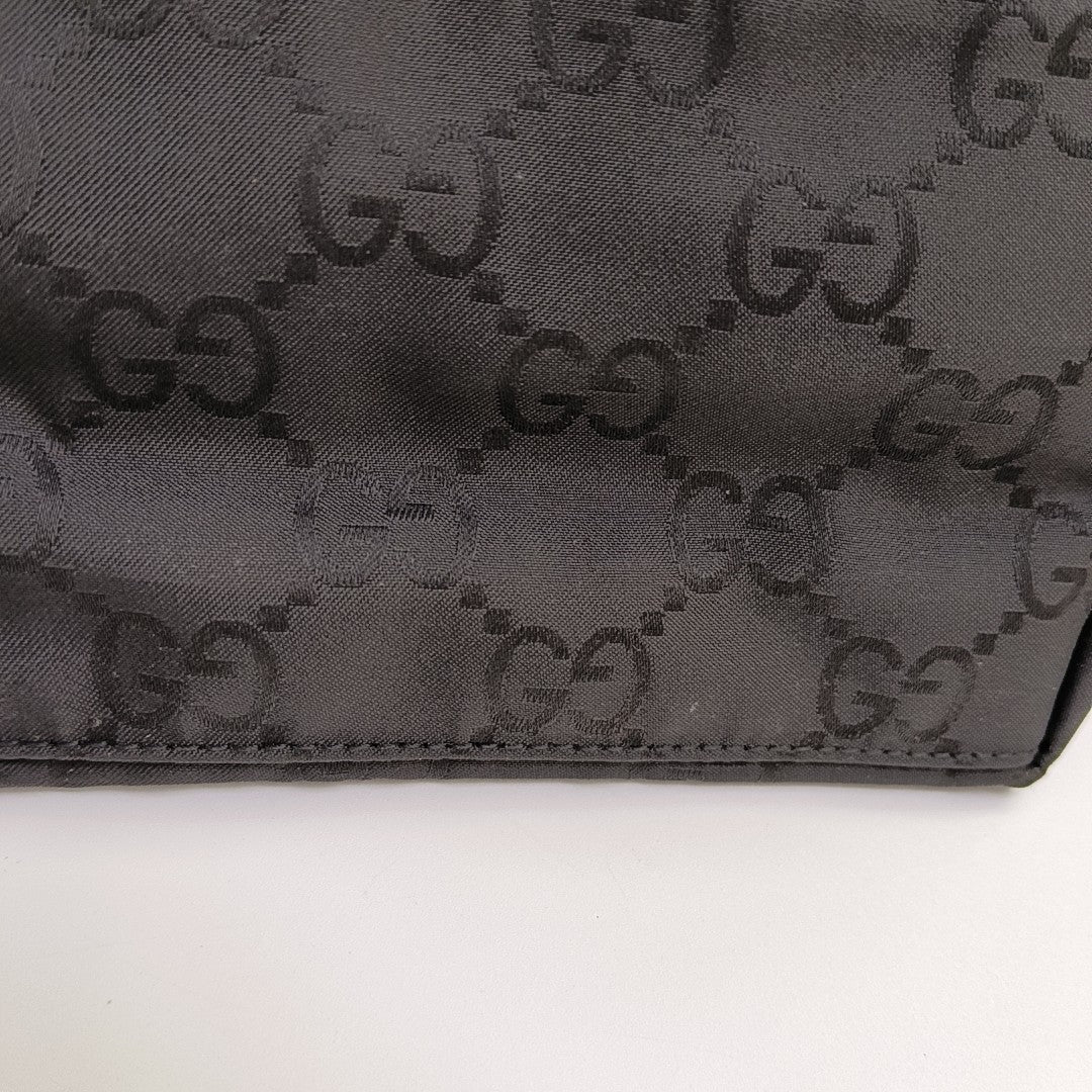 Monogram Canvas Shoulder Bag Black