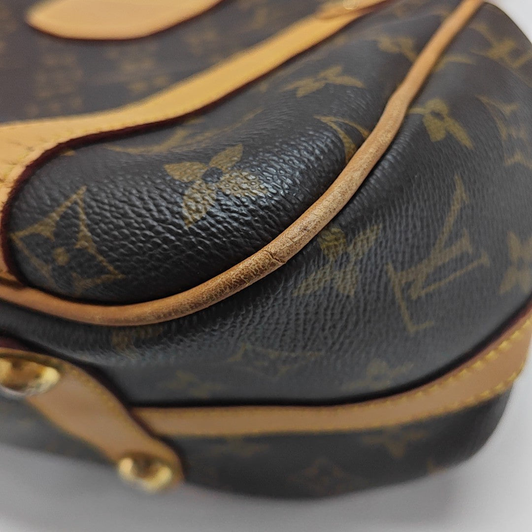 STRESA Monogram Coated Canvas Brown