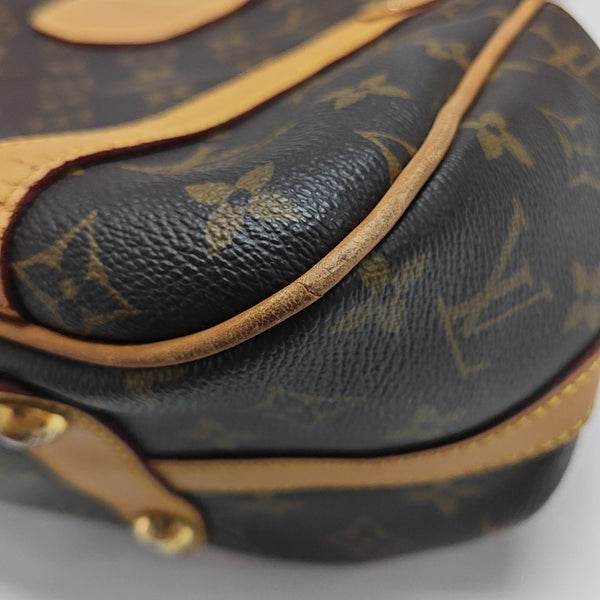 STRESA Monogram Coated Canvas Brown