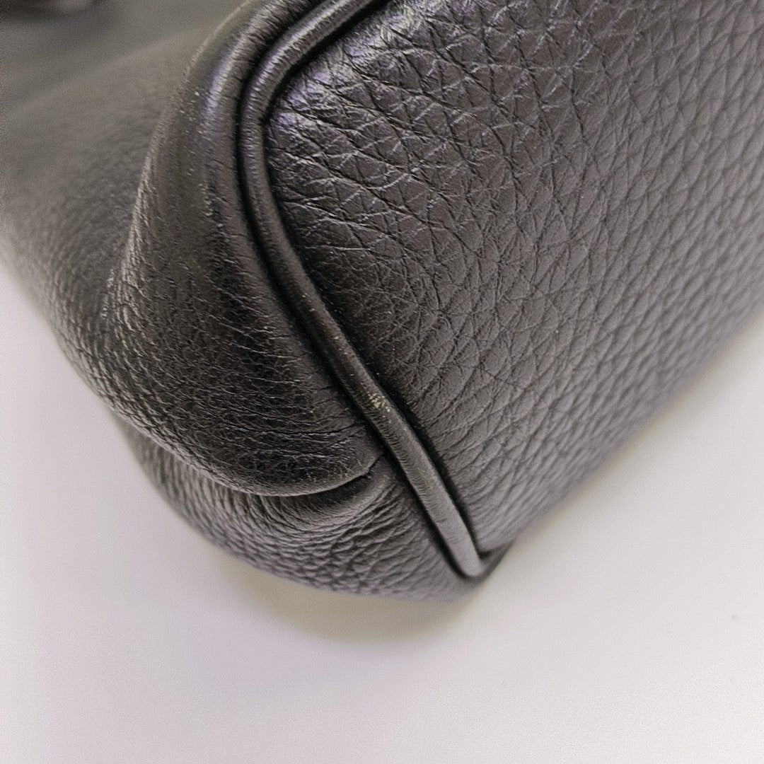 Calfskin Shoulder Bag Black