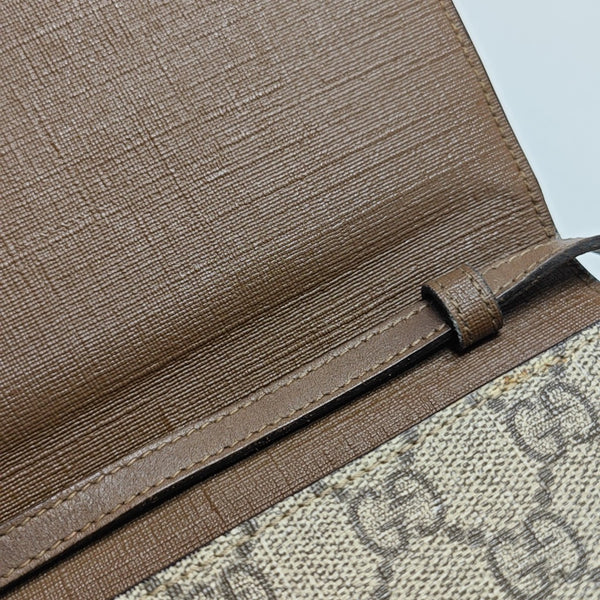 Monogram Coated Canvas Shoulder Bag Beige