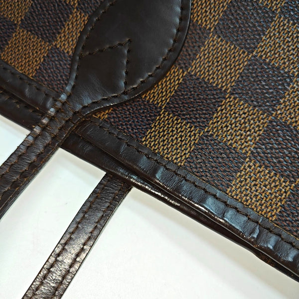 Authenticated pre-owned  NEVERFULL MM Coated Canvas Brown - Tote Bag at Looply