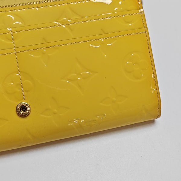SARAH Monogram Patent Leather Yellow
