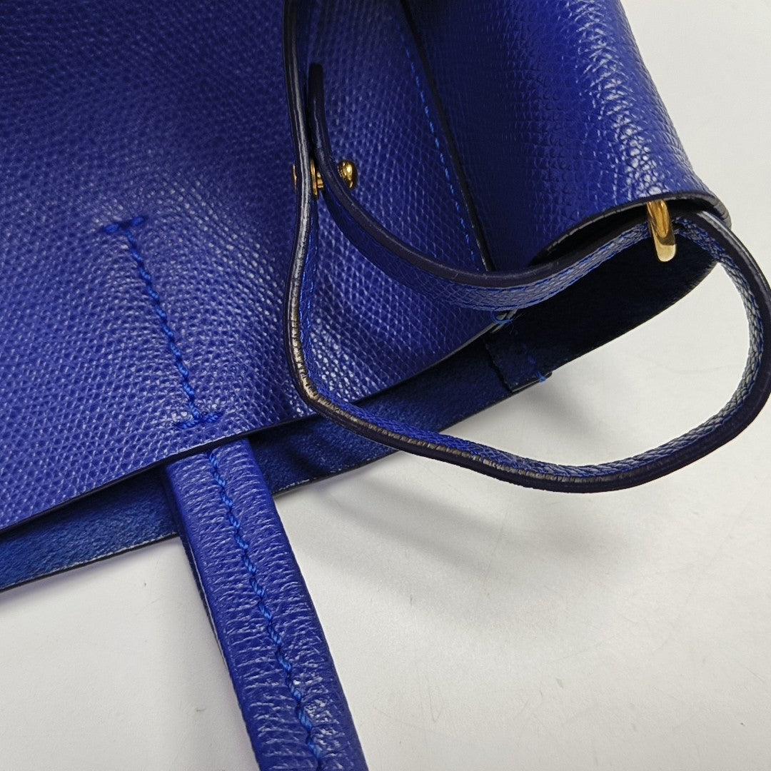 VERTICAL CABAS Mini Calfskin Blue