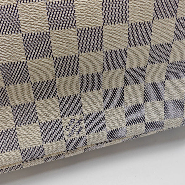 NEVERFULL PM Damier Azur Coated Canvas White