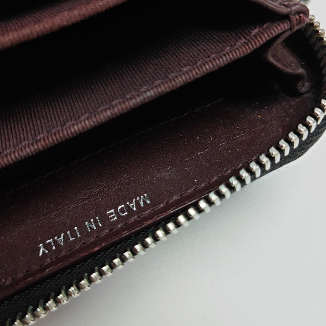 Quilted Grained Calfskin Wallet Black