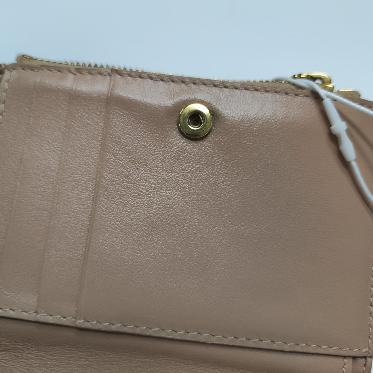Calfskin Wallet Mini Gray