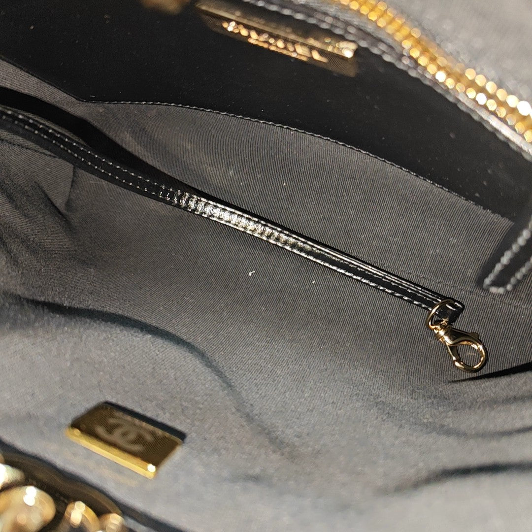 CHANEL 31 Mini Quilted Calfskin Black