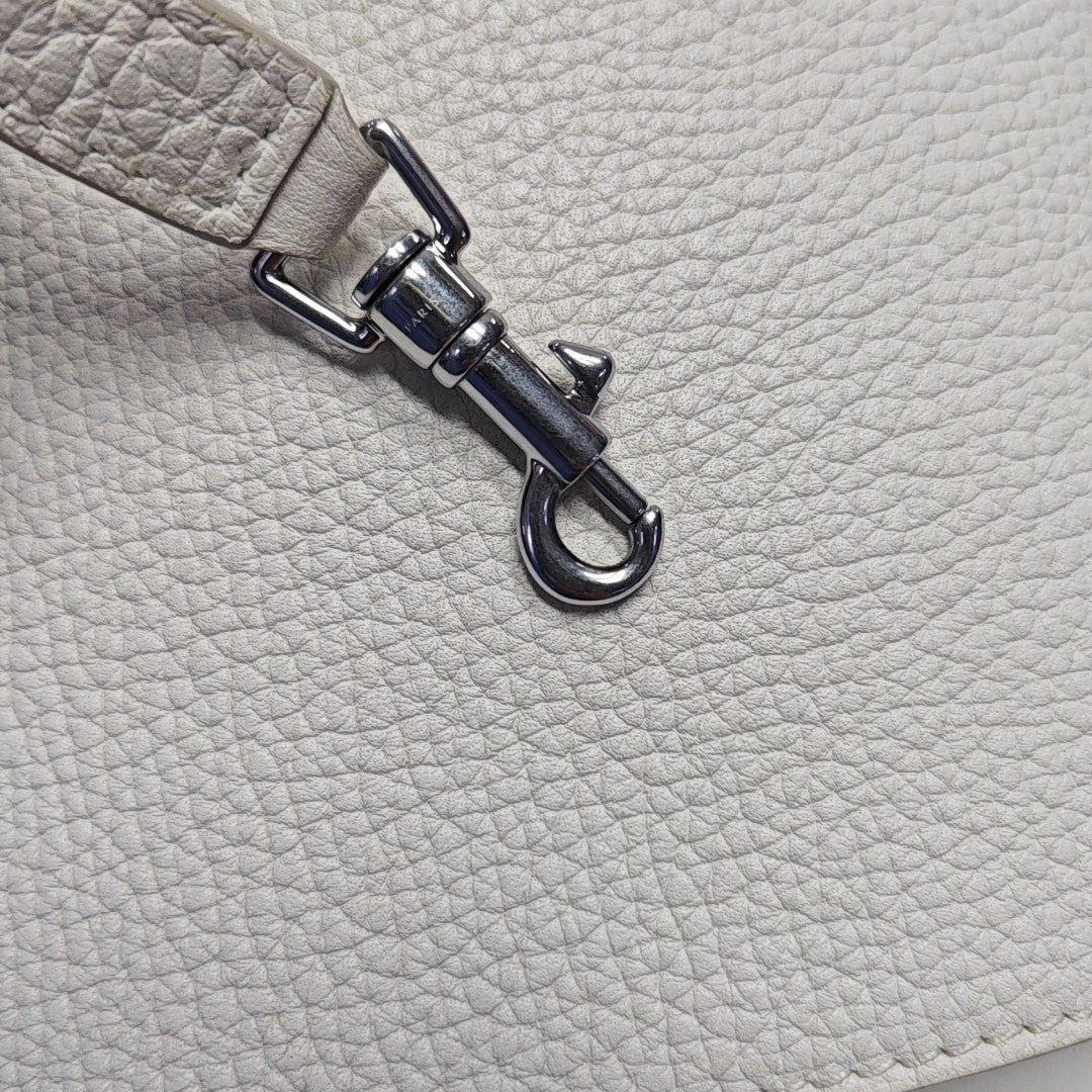 BIG BAG Nano Calfskin White