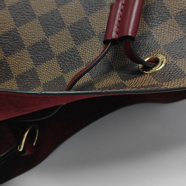 NÉONOÉ MM Damier Ebene Coated Canvas Brown
