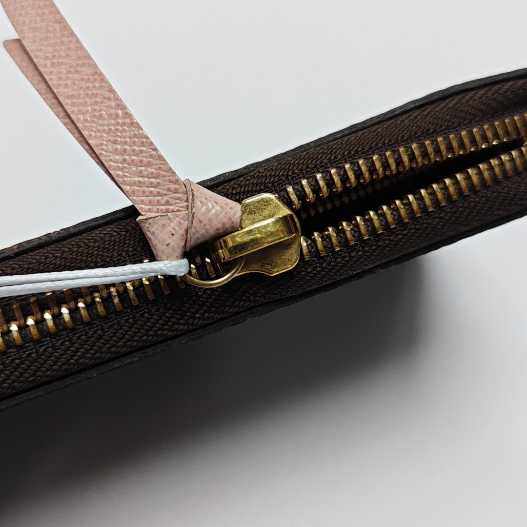 CLÉMENCE Damier Ebene Coated Canvas Brown Wallet
