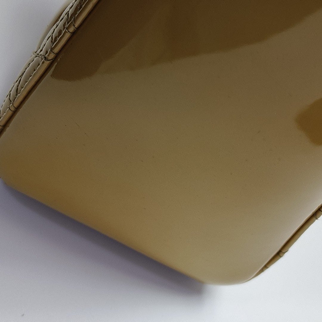 Lady Dior Medium Cannage Patent Leather Yellow