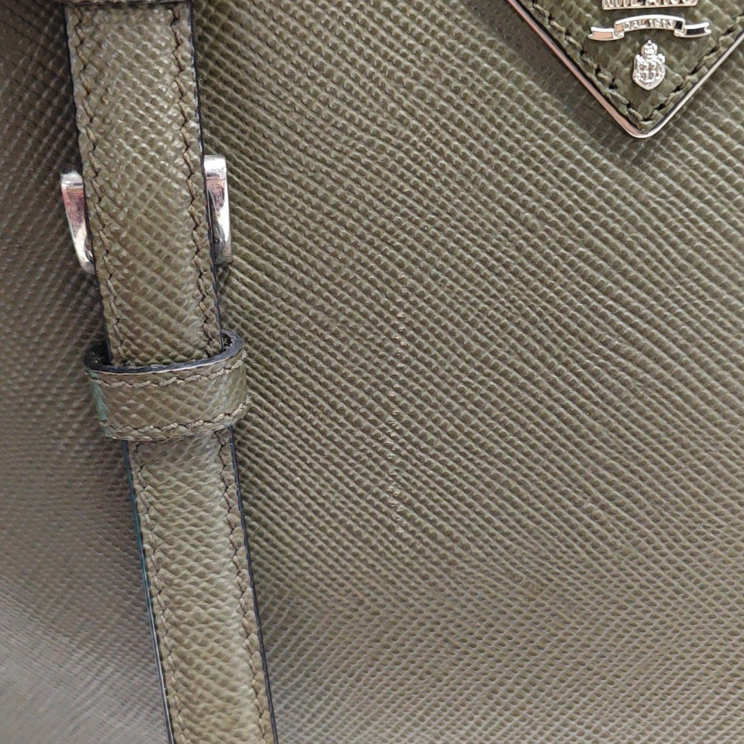 Saffiano Calfskin Tote Bag Green