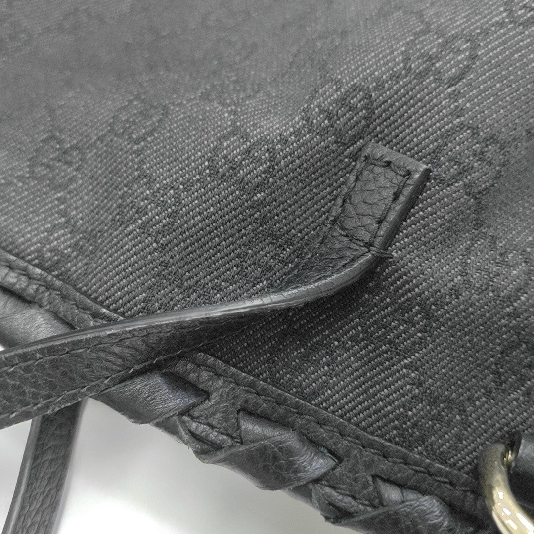 Monogram Canvas Tote Bag Black