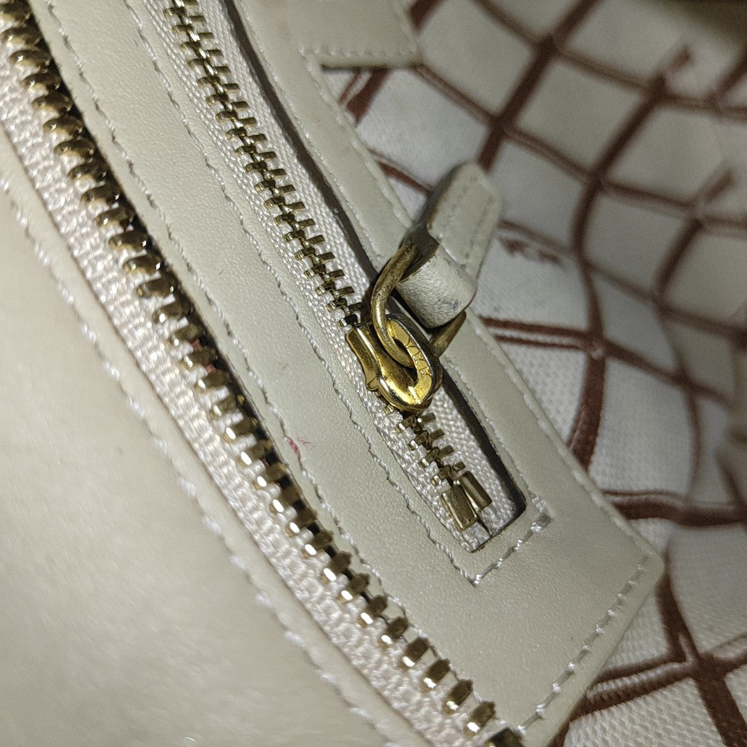TONI Monogram Coated Canvas Beige