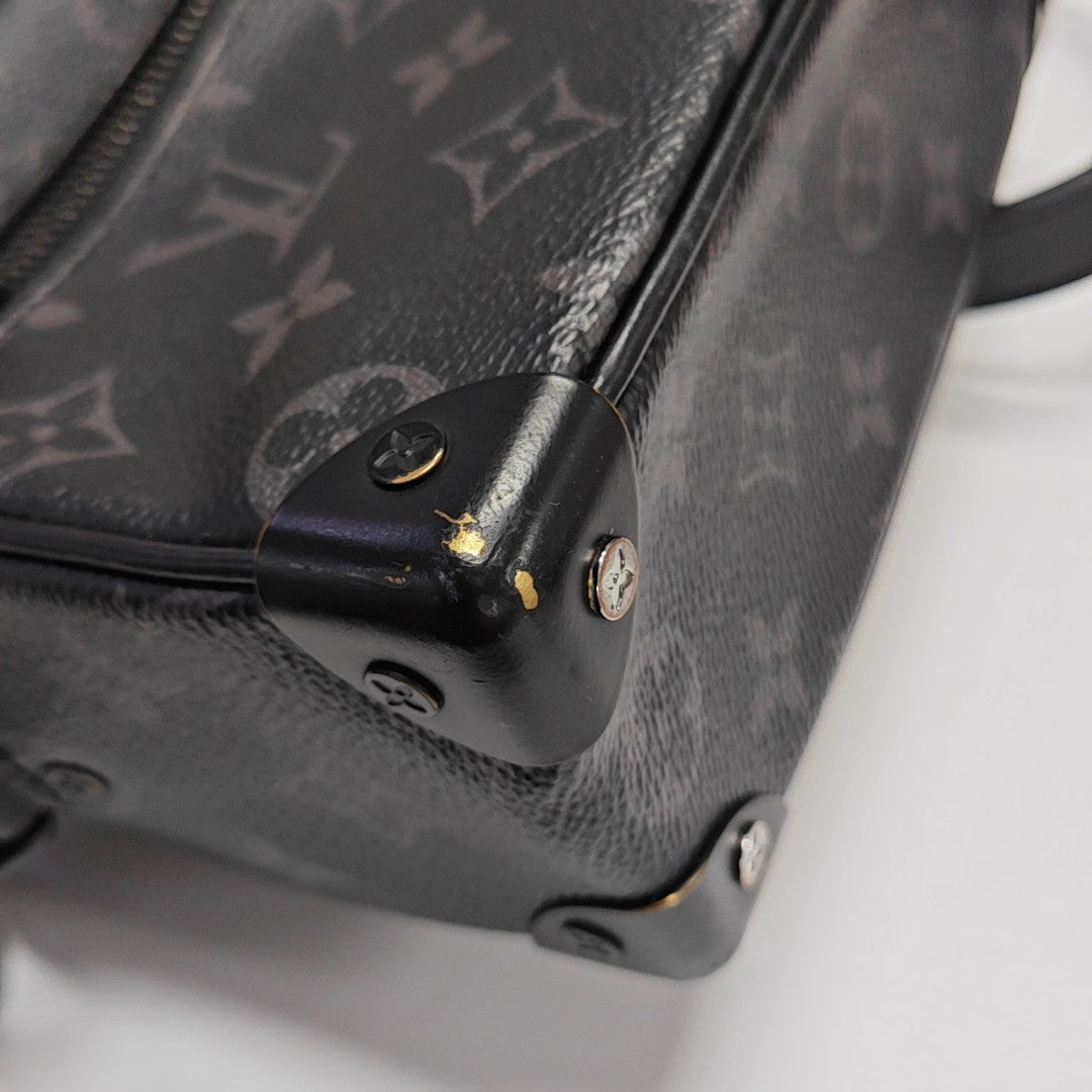 SOFT TRUNK Mini Monogram Coated Canvas Black