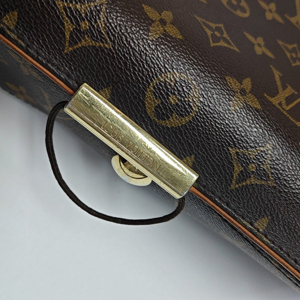 VALMY Monogram Coated Canvas Brown