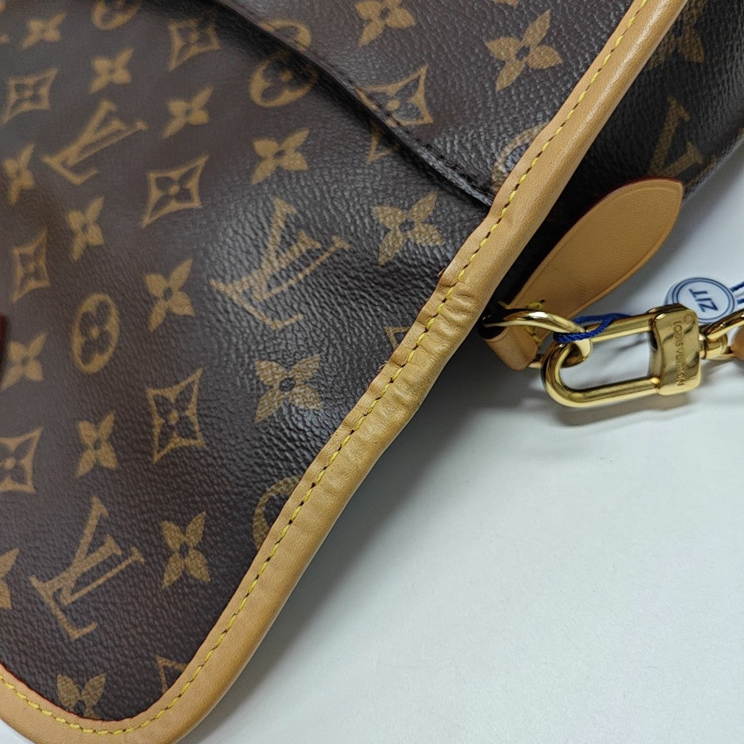 DIANE Monogram Coated Canvas Brown