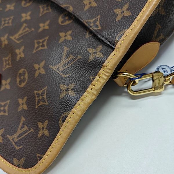 DIANE Monogram Coated Canvas Brown