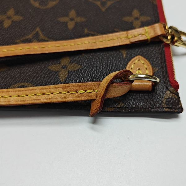 NEVERFULL MM Monogram Coated Canvas Brown