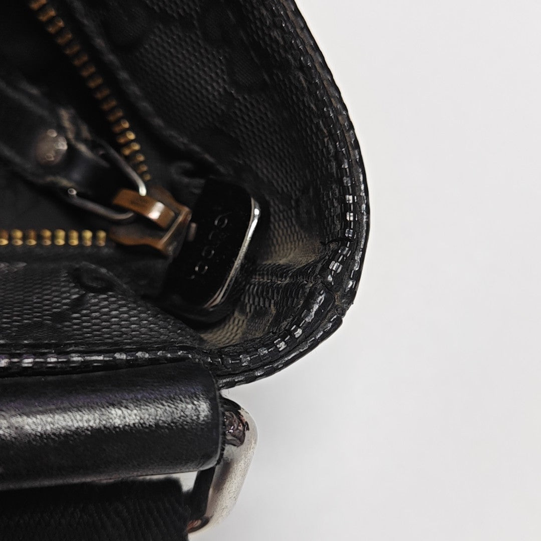 GG Imprime Monogram Coated Canvas Black