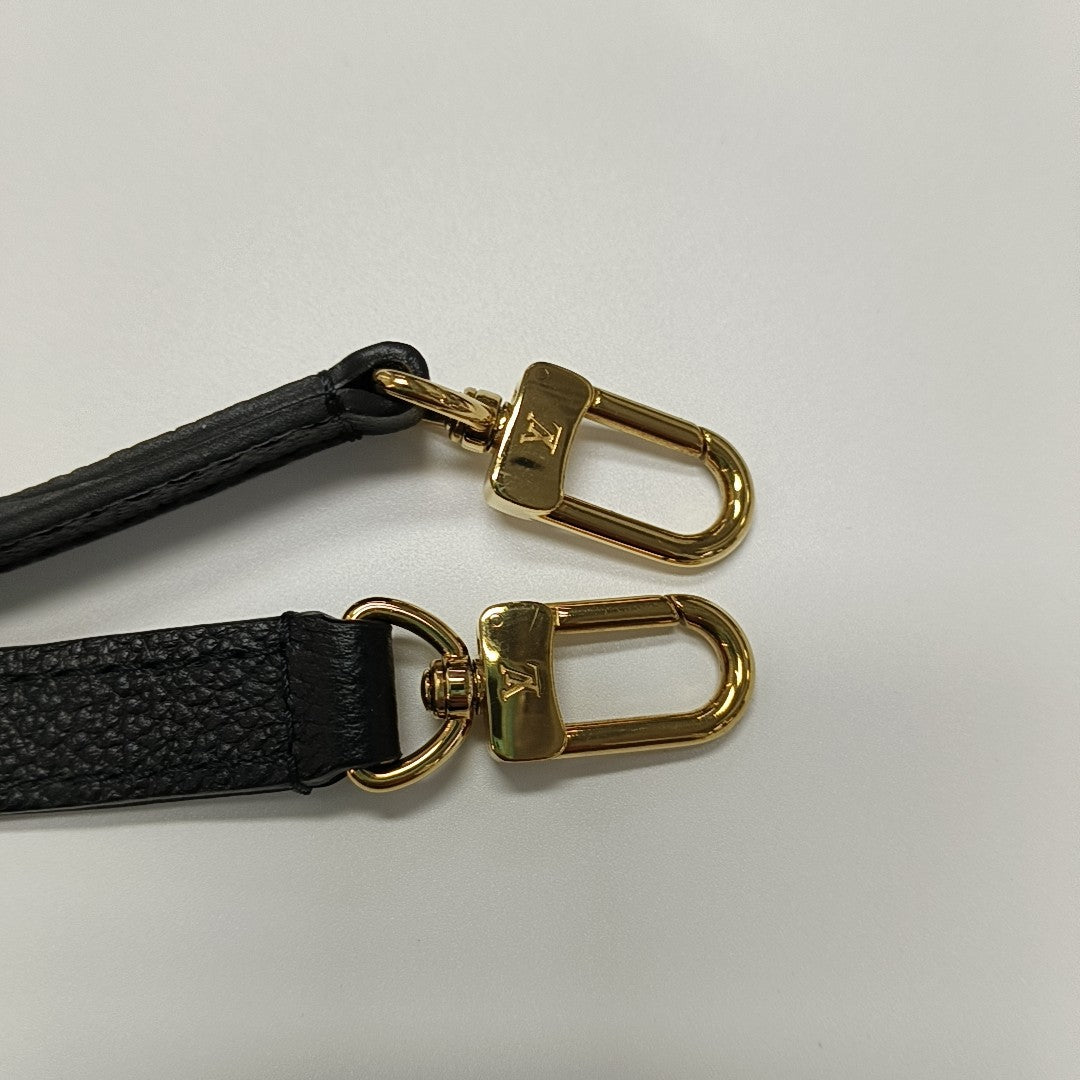 SAC PLAT Mini Calfskin Black