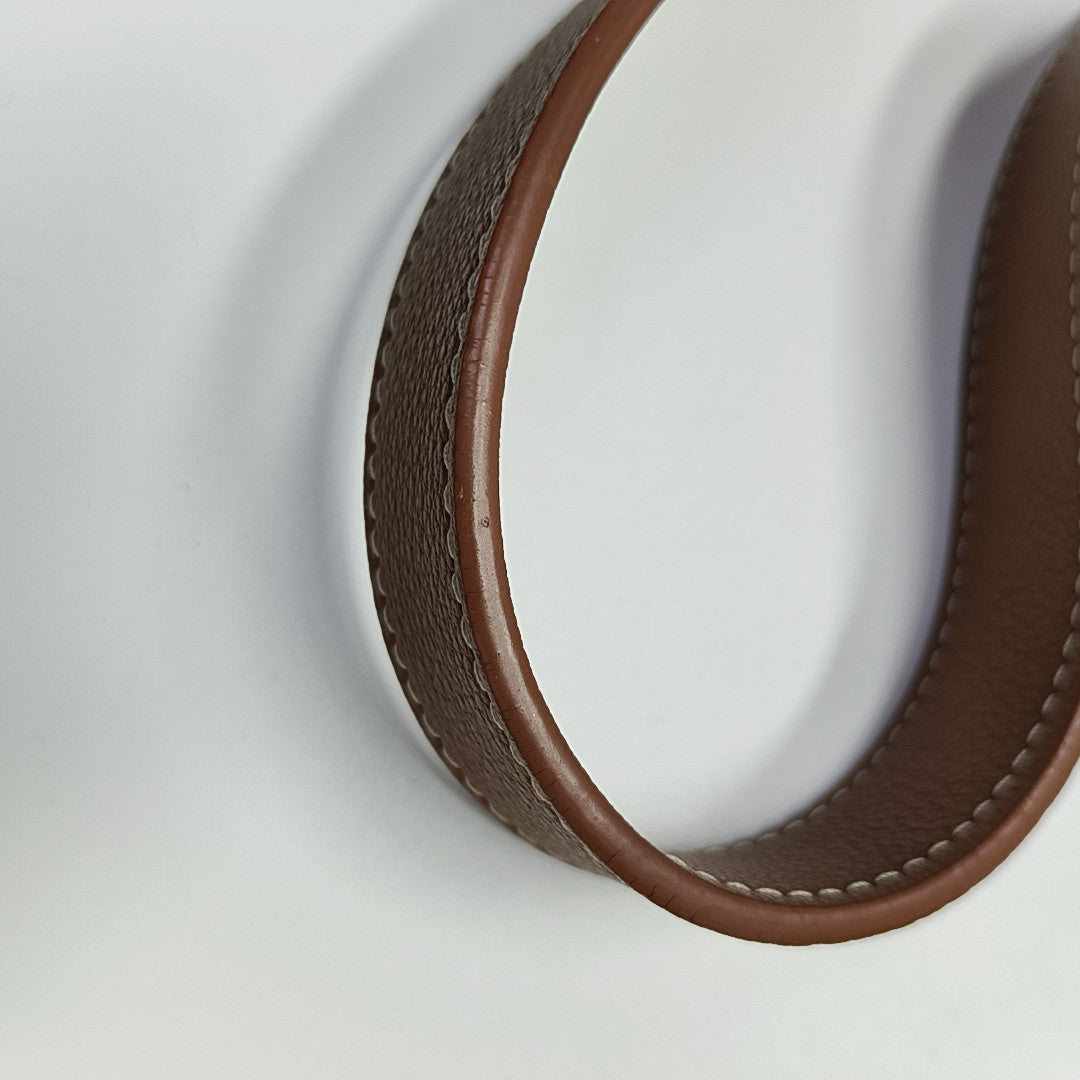 LOW KEY HOBO PM Monogram Calfskin Brown