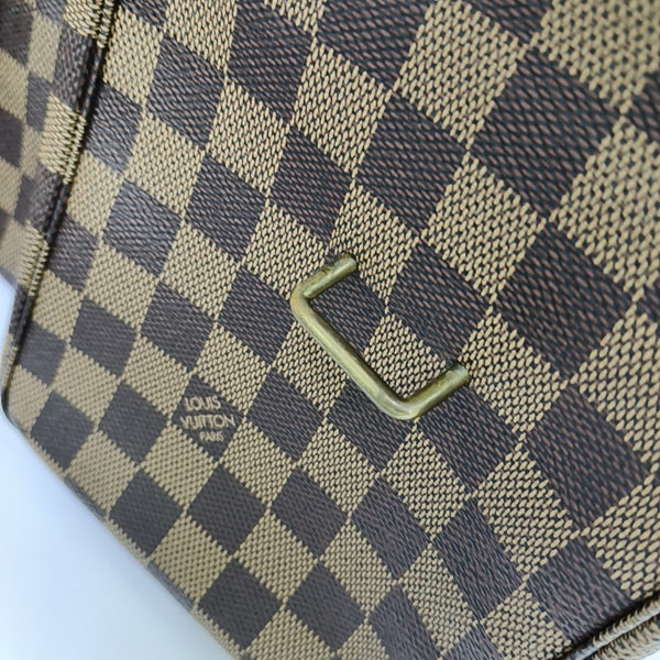 BROADWAY Damier Ebene Coated Canvas Brown