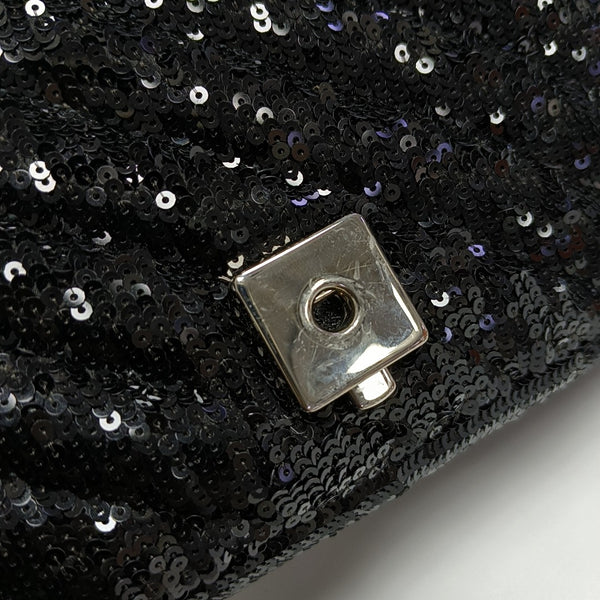GG Marmont Small Quilted Sequins Black
