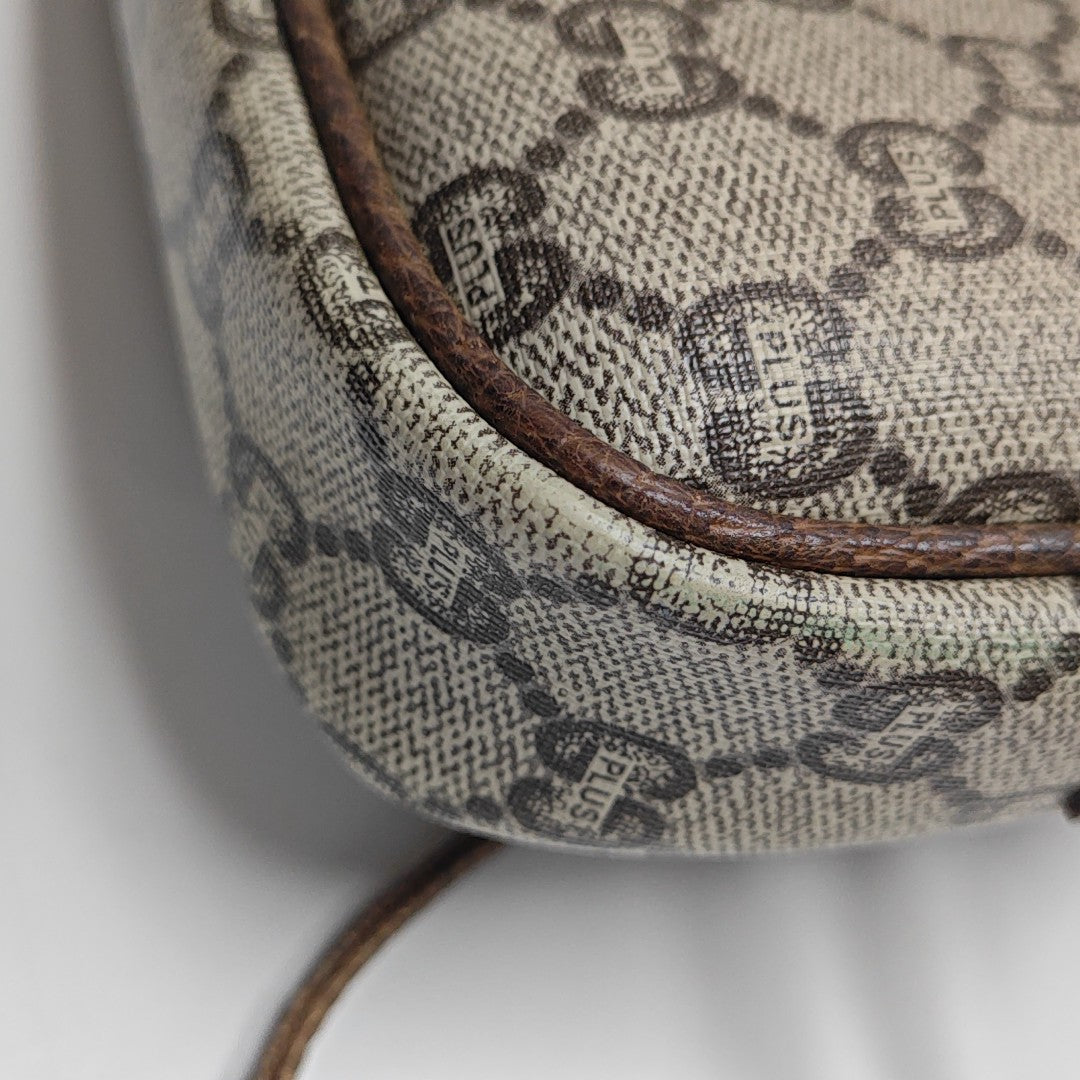 Monogram Coated Canvas Shoulder Bag Brown