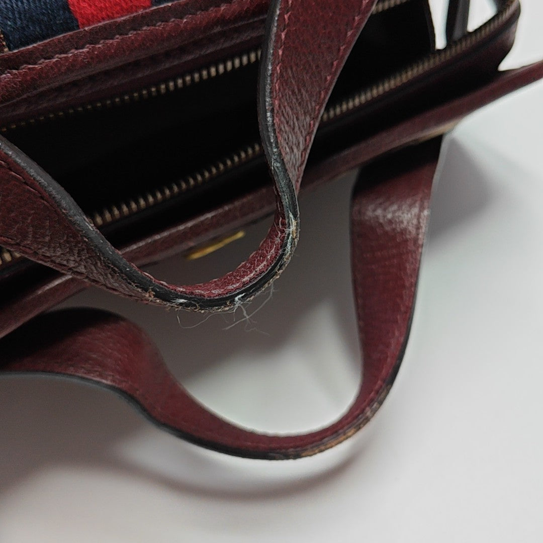 Monogram Canvas Shoulder Bag Red
