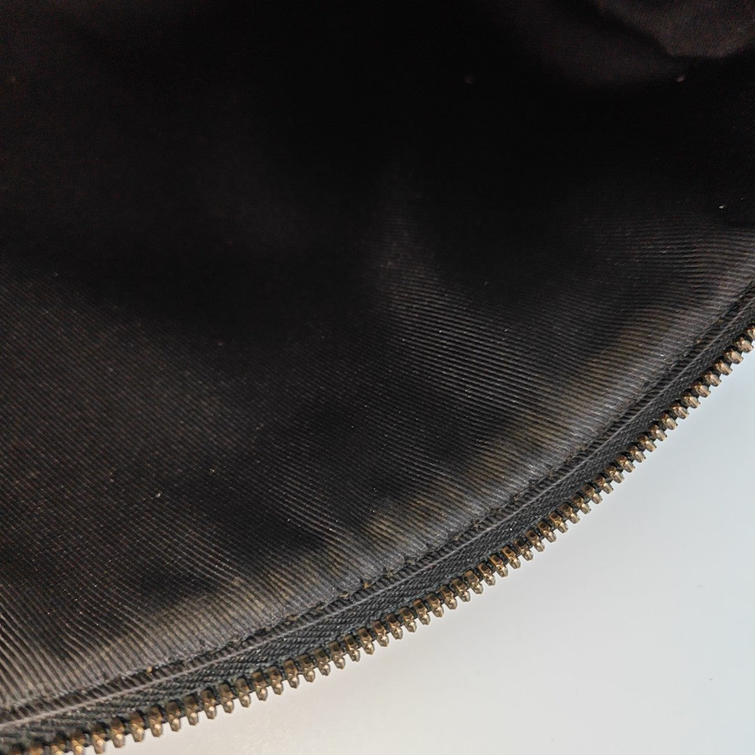 KEEPALL Monogram Coated Canvas Black
