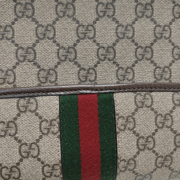 Ophidia Small Monogram Coated Canvas Beige