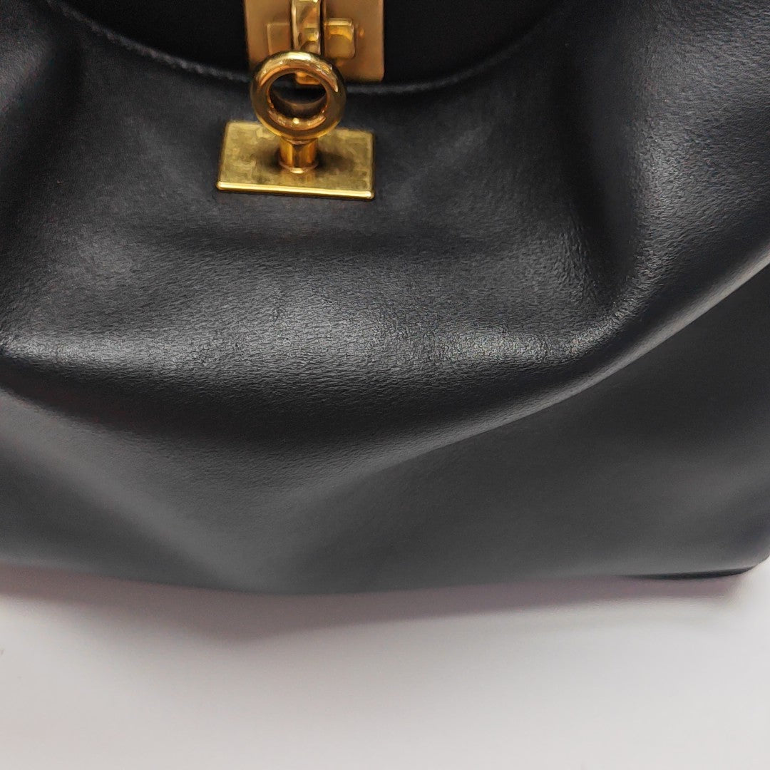 Calfskin Shoulder Bag Mini Black