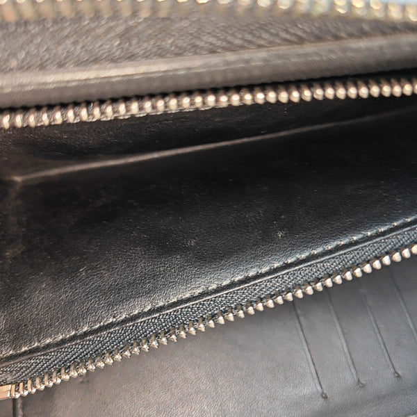 ZIPPY Damier Graphite Coated Canvas Gray Wallet